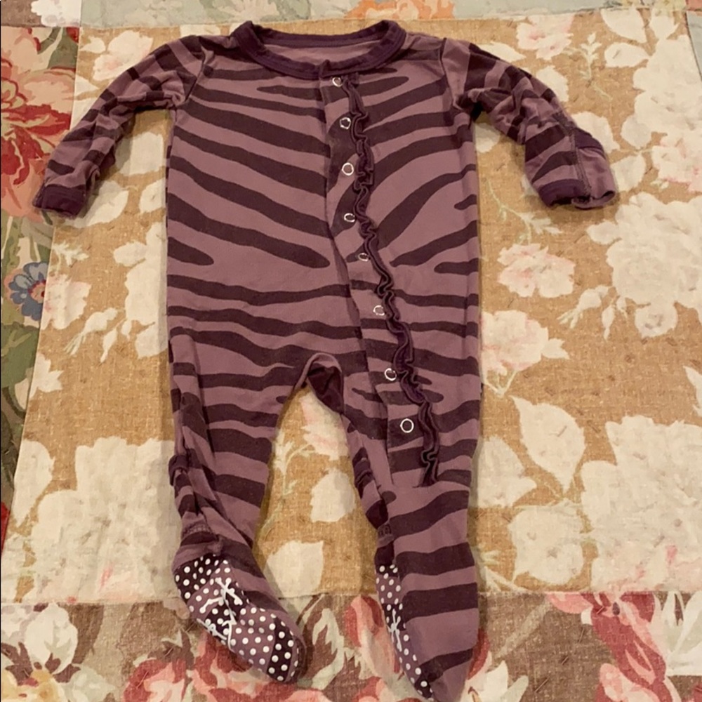 Kickee Pants ruffle snap footie